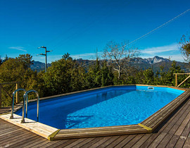 Piscina Panoramica e Giardino Casa Vacanze Garfagnana